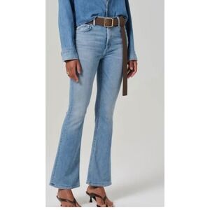 Citizens of Humanity Jeans Size 24 Lilah‎ High Waisted Bootcut Jeans Light Wash